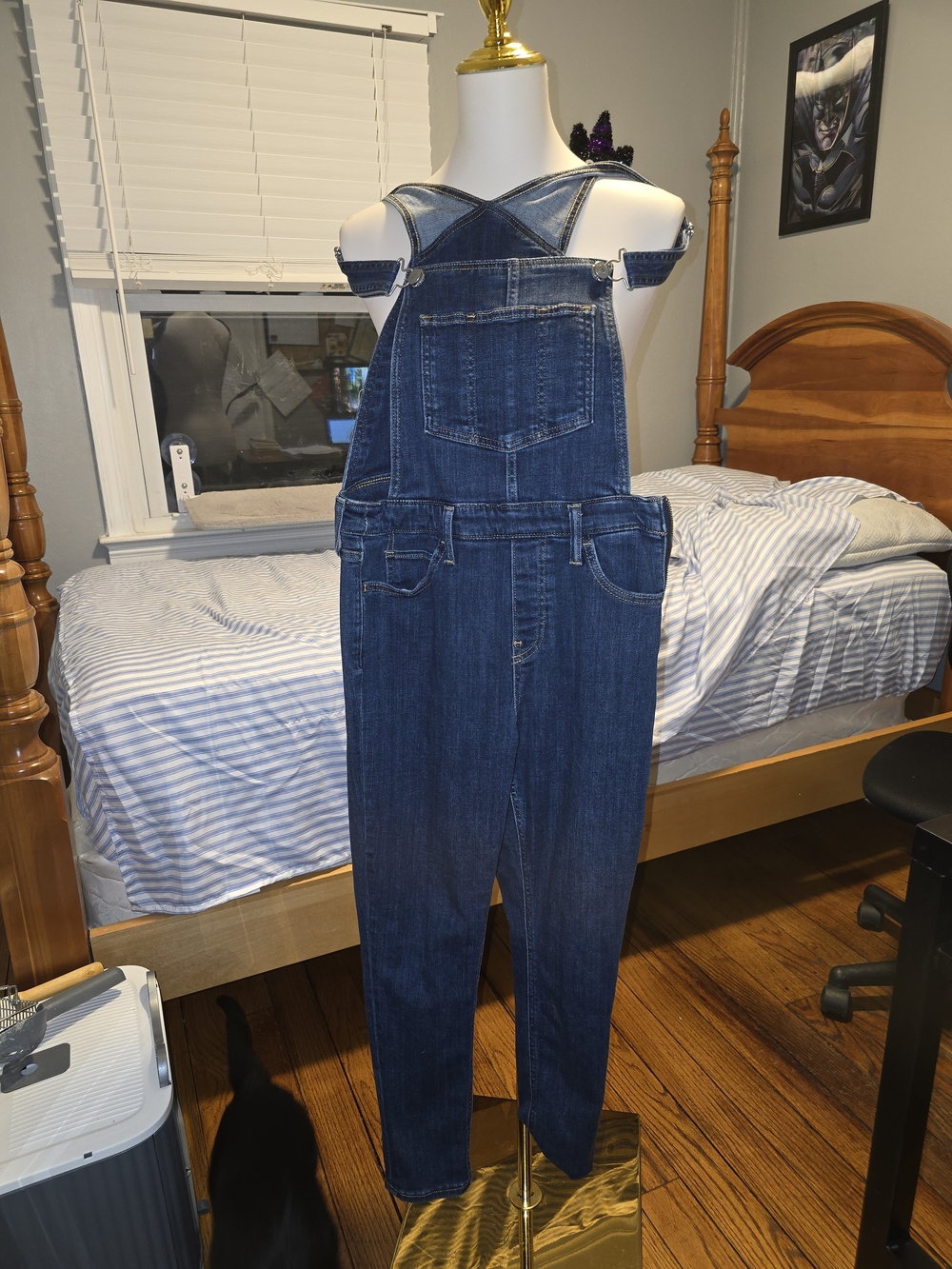 Levis Dark Blue Denim Overalls